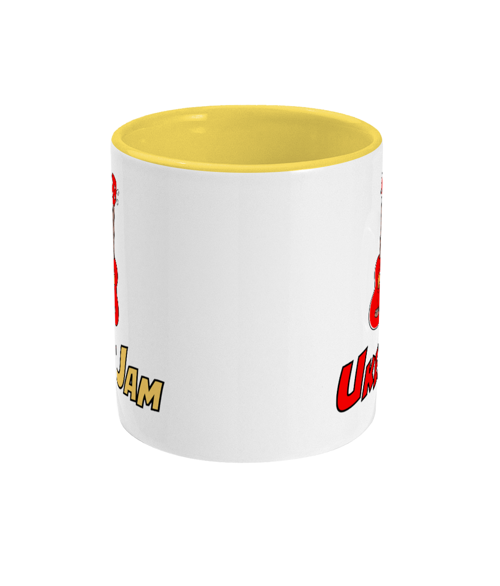 UkeJam Mug - Two Toned (White/Yellow)