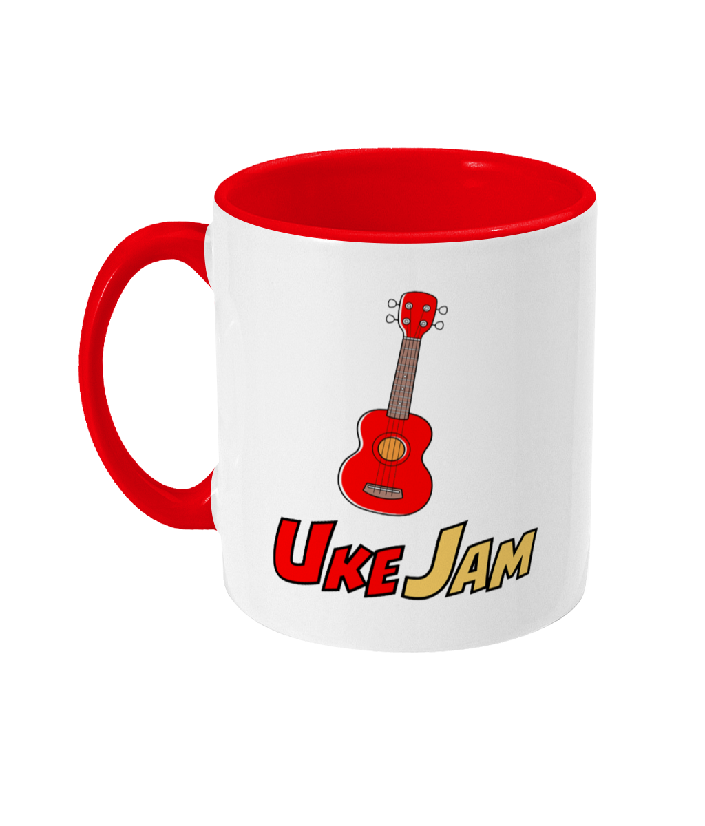 UkeJam Mug - Two Toned (White/Red)