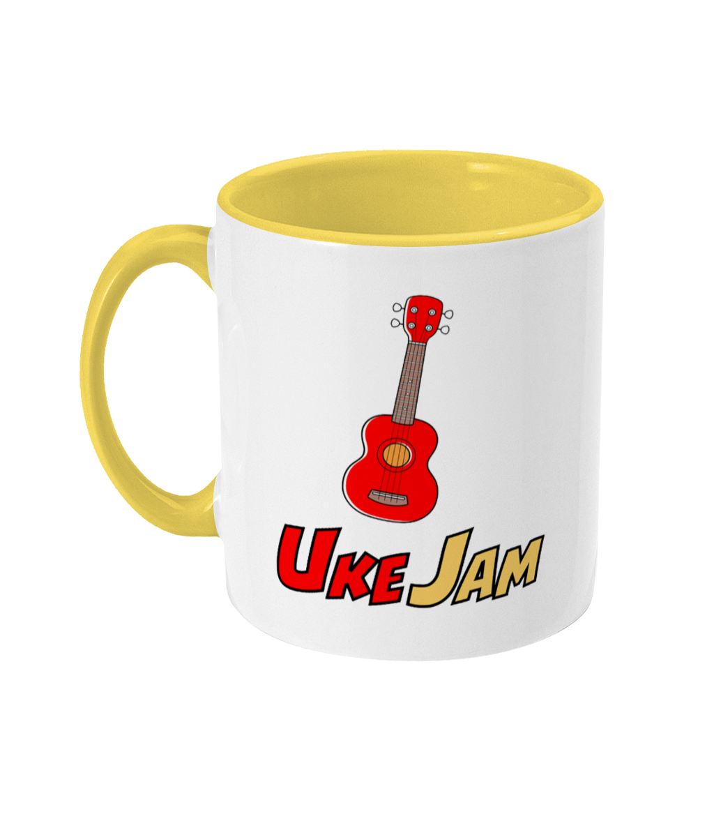 UkeJam Mug - Two Toned (White/Yellow)